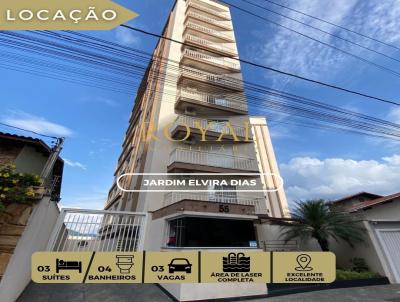 Apartamento para Loca��o, em Po�os de Caldas, bairro Jardim Elvira Dias, 1 banheiro, 3 su�tes, 3 vagas