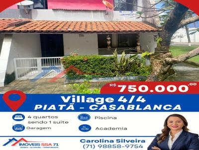 Village para Venda, em Salvador, bairro Piat�, 4 dormit�rios, 2 banheiros, 1 su�te, 2 vagas
