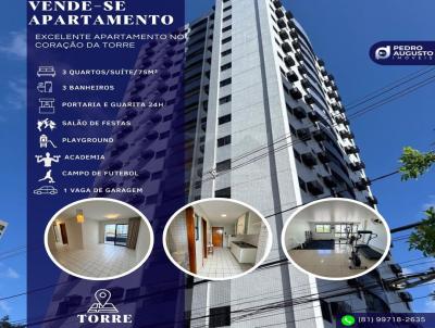 Apartamento para Venda, em Recife, bairro Torre, 3 dormit�rios, 3 banheiros, 1 su�te, 1 vaga