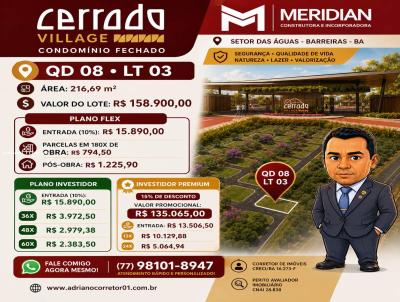 Terreno para Venda, em Barreiras, bairro CERRADO VILLAGE CONDOMINIO FECHADO