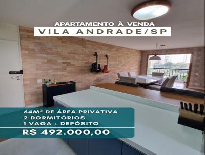 Apartamento para Venda, em S�o Paulo, bairro Vila Andrade, 2 dormit�rios, 1 vaga