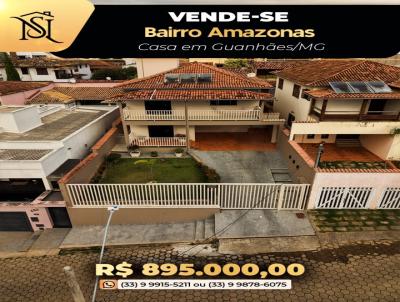 Casa para Venda, em Guanh�es, bairro Amazonas, 3 dormit�rios, 1 banheiro, 1 su�te, 4 vagas