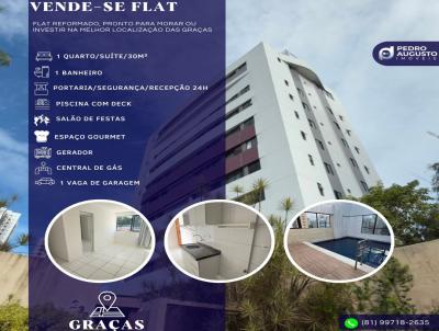 Apartamento para Venda, em Recife, bairro Gra�as, 1 dormit�rio, 1 banheiro, 1 su�te, 1 vaga