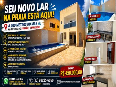 Sobrado para Venda, em Itanha�m, bairro SUAR�O, 3 dormit�rios, 4 banheiros, 1 su�te, 2 vagas