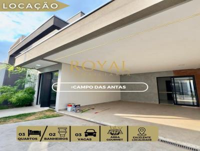 Casa para Loca��o, em Po�os de Caldas, bairro Campo das Antas, 3 dormit�rios, 2 banheiros, 1 su�te, 3 vagas