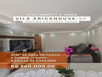 Apartamento para Venda, em , bairro vila aricanduva, 3 dormit�rios, 1 su�te, 2 vagas