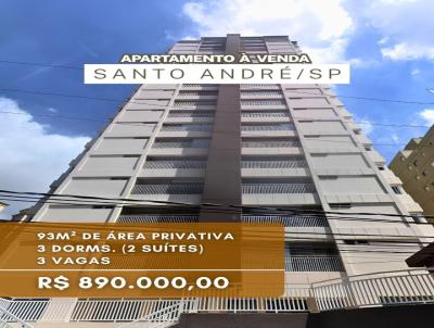 Apartamento para Venda, em Santo Andr�, bairro , 3 dormit�rios, 1 banheiro, 2 su�tes, 3 vagas