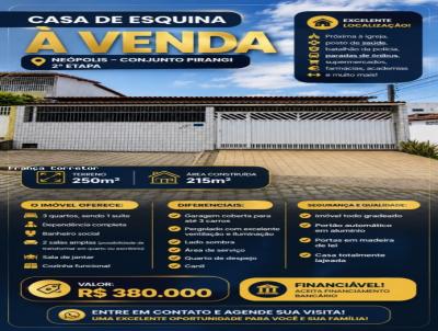 Casa para Venda, em Natal, bairro Ne�polis, 3 dormit�rios, 2 banheiros, 1 su�te, 3 vagas