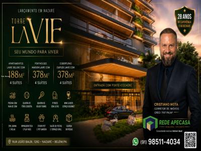 Apartamento para Venda, em Bel�m, bairro Nazar�, 4 dormit�rios, 3 banheiros, 4 su�tes, 3 vagas