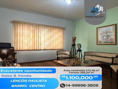 Casa para Venda, em Len��is Paulista, bairro centro, 4 dormit�rios, 3 banheiros, 1 su�te, 2 vagas