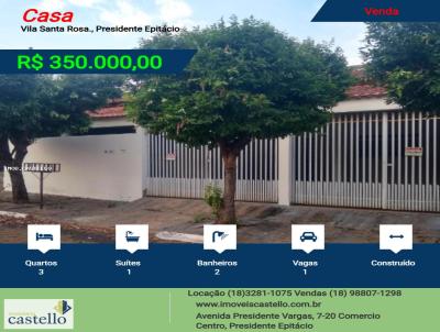 Casa para Venda, em Presidente Epit�cio, bairro Vila Santa Rosa., 3 dormit�rios, 2 banheiros, 1 su�te, 1 vaga
