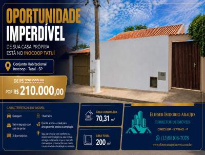 Casa 2 dormit�rios para Venda, em Tatu�, bairro Conjunto Habitacional Amaro Padilha, 2 dormit�rios, 1 banheiro, 1 vaga