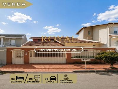 Casa para Venda, em Po�os de Caldas, bairro Jardim Novo Mundo, 3 dormit�rios, 5 banheiros