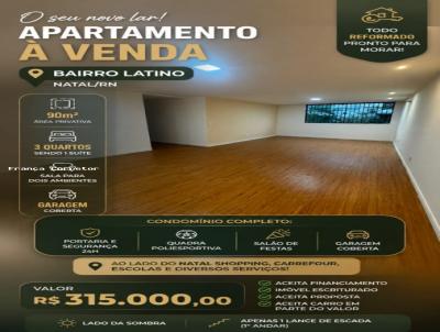 Apartamento para Venda, em Natal, bairro Candel�ria, 3 dormit�rios, 2 banheiros, 1 su�te, 1 vaga
