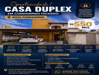 Casa para Venda, em Parnamirim, bairro Nova Parnamirim, 3 dormit�rios, 1 su�te, 2 vagas