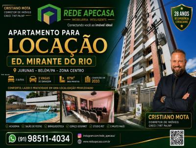 Apartamento para Loca��o, em Bel�m, bairro JURUNAS, 2 dormit�rios, 1 banheiro, 2 su�tes, 2 vagas