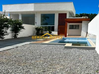 Casa Plana / Nova para Venda, em Rio das Ostras, bairro Costazul, 3 dormit�rios, 3 banheiros, 2 su�tes, 3 vagas
