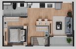 Planta 02 - 2 dorm 37m²