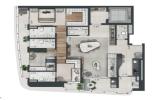 Planta 08 - 3 dorm 129m²