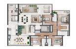 Planta 07 - 4 dorm 265m²