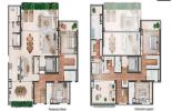 Planta 14 - 5 dorm 455m² - duplex