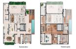 Planta 13 - 4 dorm 422m² - cobertura duplex