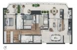 Planta 04 - 3 dorm 106m²