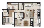 Planta 04 - 3 dorm 89m²