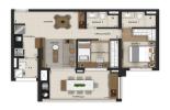 Planta 01 - 2 dorm 73m²