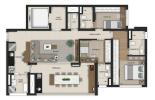 Planta 06 - 3 dorm 121m²