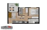 Planta 08 - 2 dorm 39,71m²