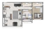 Planta 04 - 2 dorm 76m²