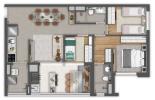 Planta 03 - 3 dorm 80m²