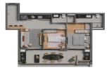 Planta 05 - 2 dorm 78m²