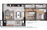 Planta 01 - 2 dorm 79m²