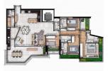 Planta 02 - 4 dorm 197m²