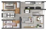 Planta 07 - 2 dorm 125m² - duplex inferior