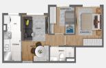 Planta 04 - 2 dorm 38m²