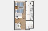 Planta 03 -  26m² - studio