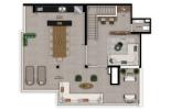 Planta 11 - 3 dorm 201m² - cobertura duplex - superior