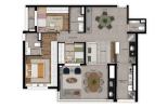 Planta 06 - 3 dorm 102m²