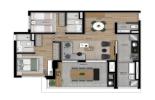 Planta 09 - 2 dorm 92m²