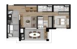 Planta 05 - 2 dorm 65m²