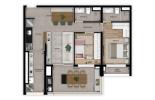 Planta 05 - 2 dorm 79m²