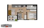 Planta 05 - 2 dorm 37,6m²