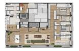 Planta 12 - 3 dorm 295m tipo e