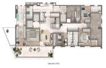 Planta 05 - 4 dorm 559,36m² - cobertura duplex - inferior