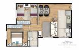 Apto modelo decorado(Sugest�o de decora��o)