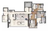 PLANTA OP��O 132 m� - 3 SU�TES